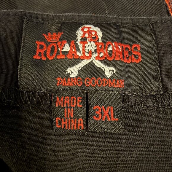 Y2K Royal Bones Daang Goodman Dress Size 3X Gothic Witchy Hi Low Whimsigoth Rose - Picture 7 of 10